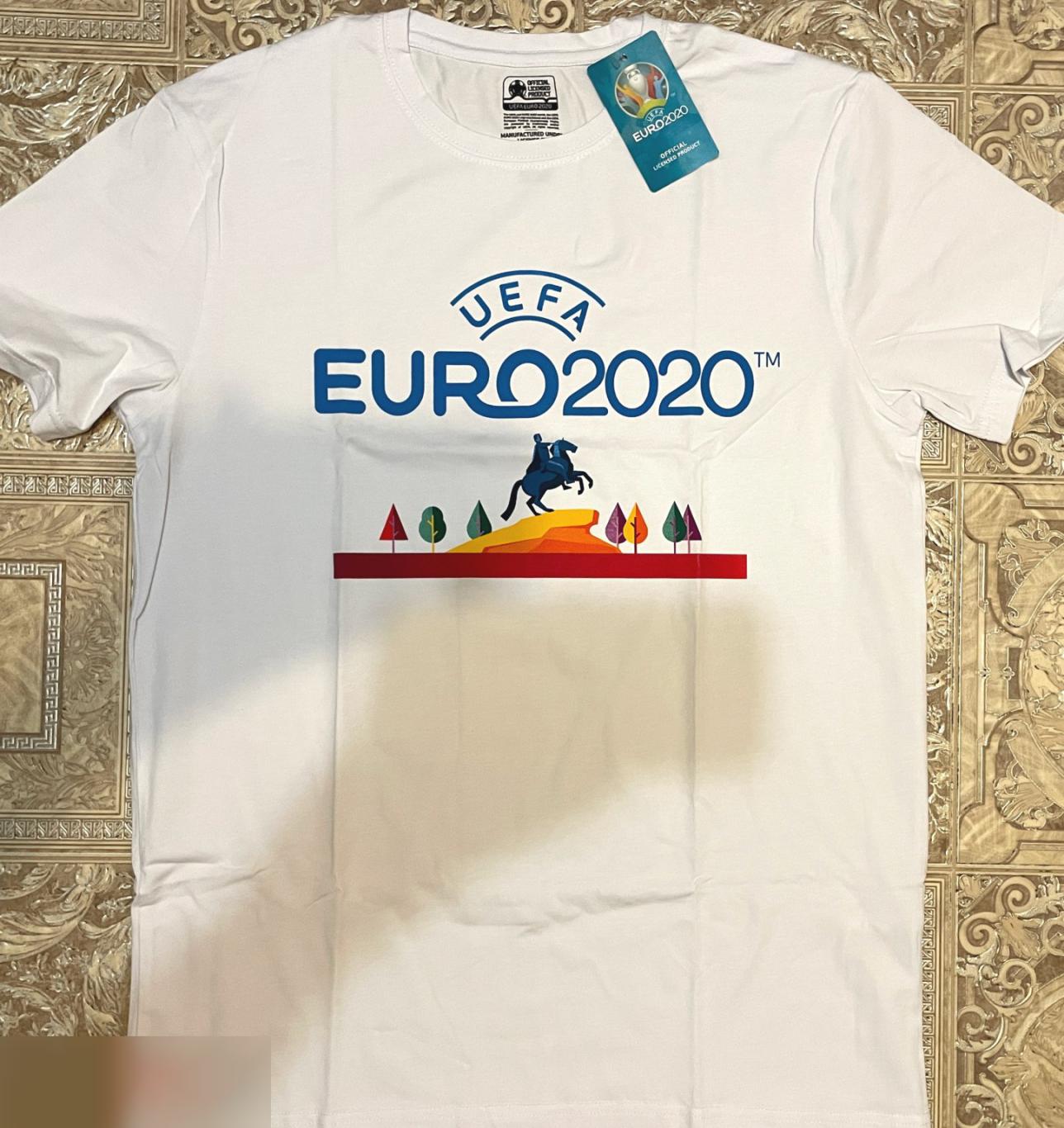 ОПТОВЫЙ ЛОТ! 100 мужских футболок ЕВРО 2020 (S, M). 1