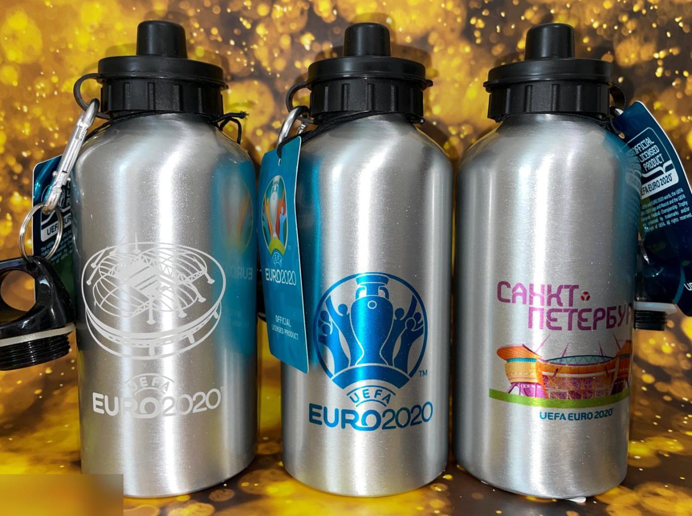 Набор 3 бутылки для воды Уефа Евро 2020