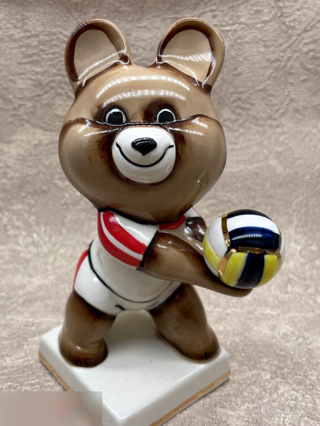 Олимпийский Мишка волейболист, волейбол. Олимпиада Москва 1980 2
