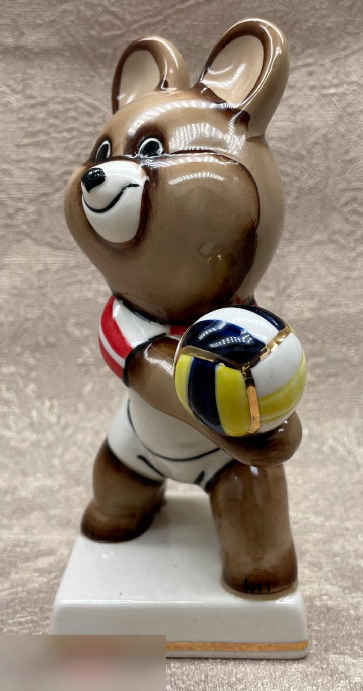 Олимпийский Мишка волейболист, волейбол. Олимпиада Москва 1980 4