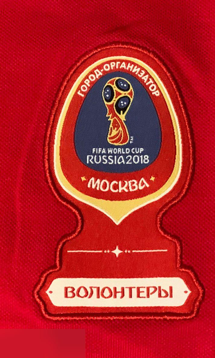 Мужское поло волонтера Fifa Москва (S). Чемпионат мира по футболу 2018. 1