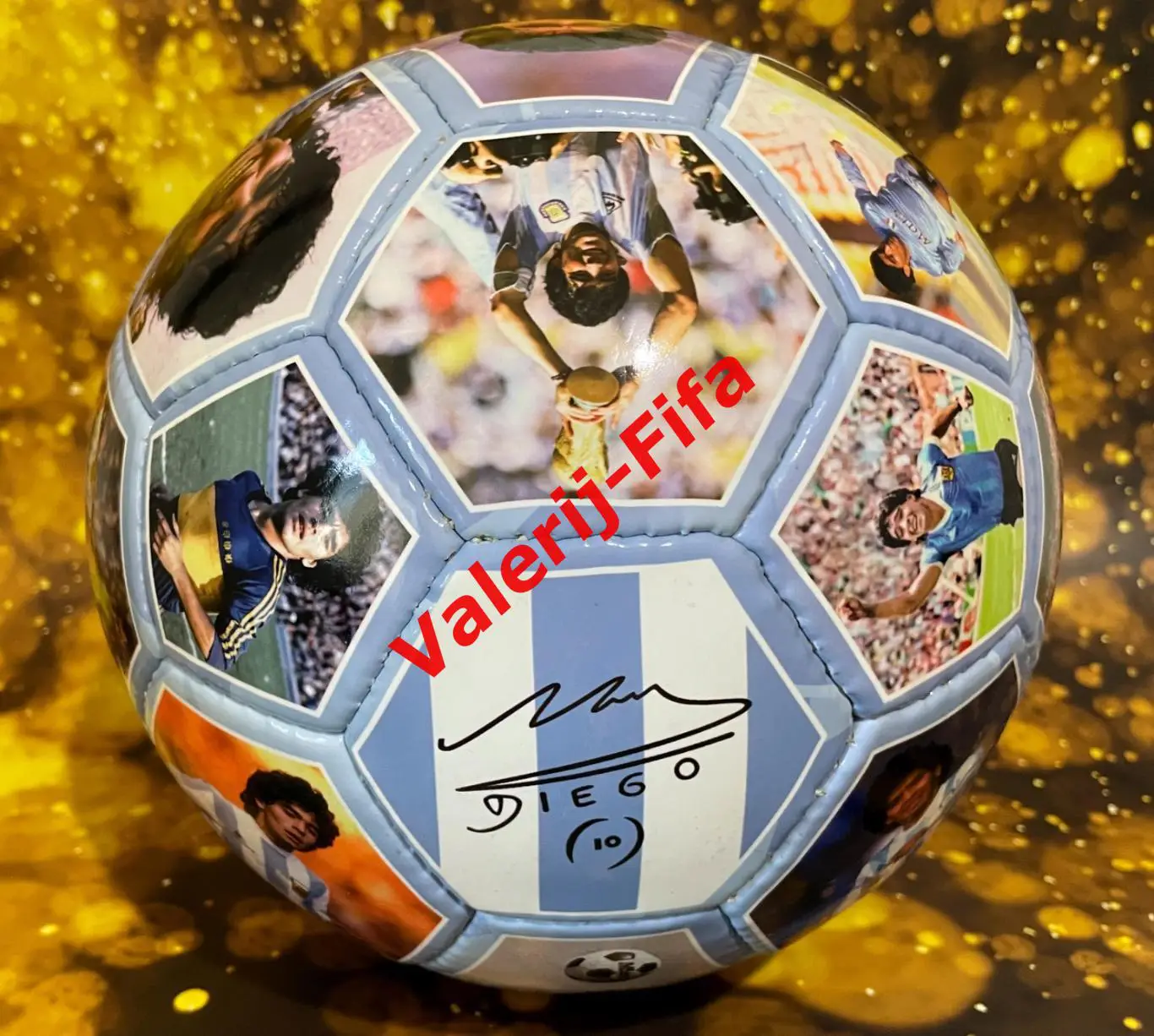 Коллекционный мяч Диего Марадона 2