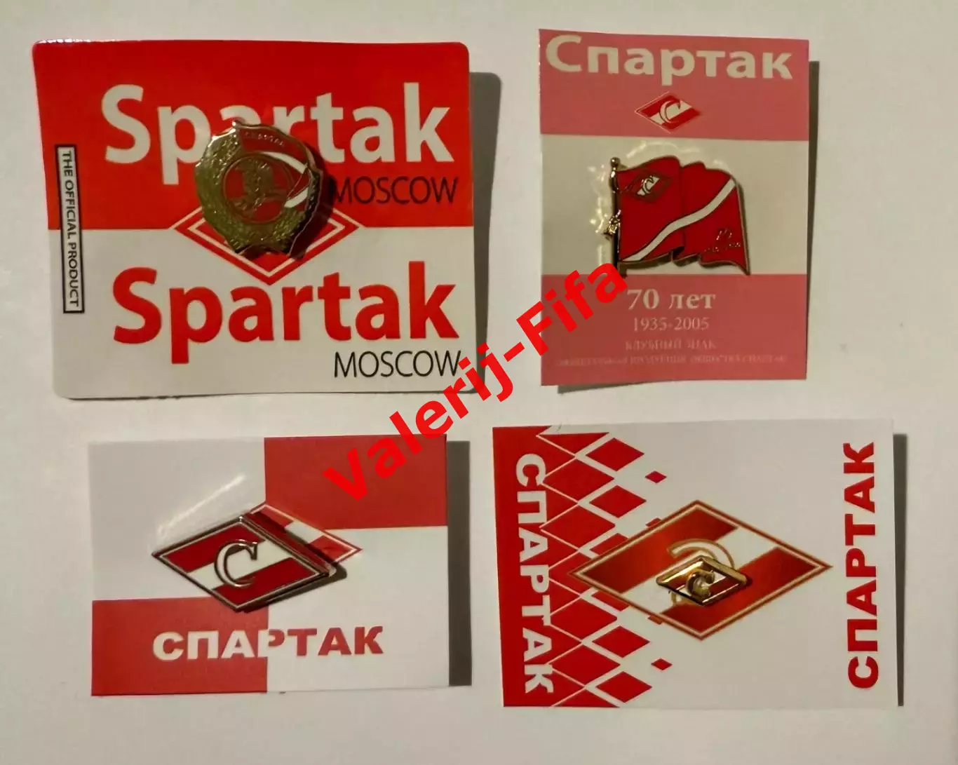 Коллекционный набор значков ФК СПАРТАК
