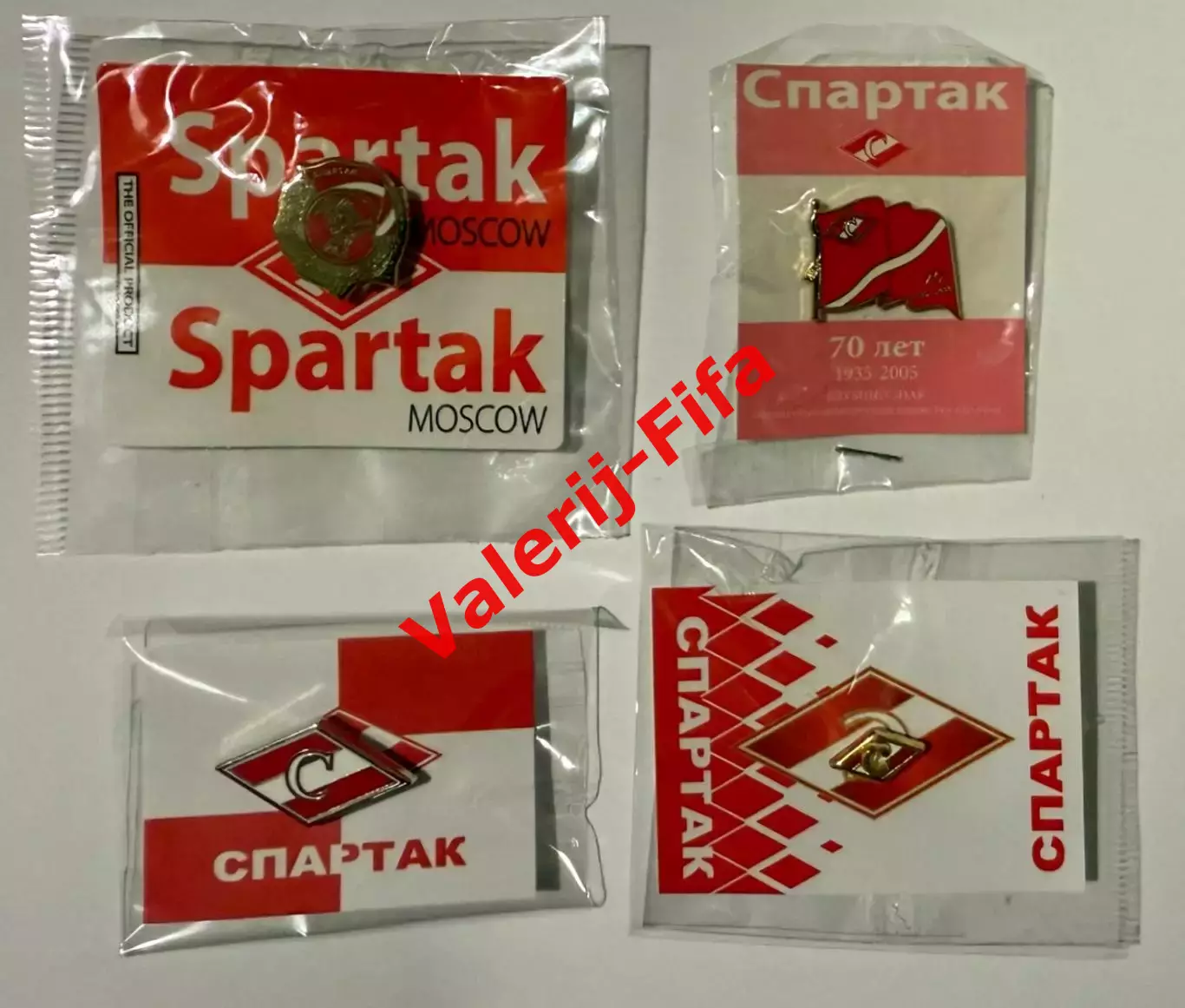 Коллекционный набор значков ФК СПАРТАК 2
