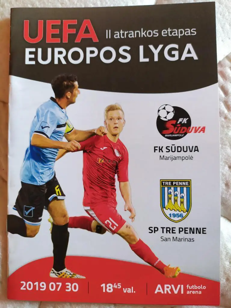 Судува-Тре Пенне 30.07.2019 Лига Европы