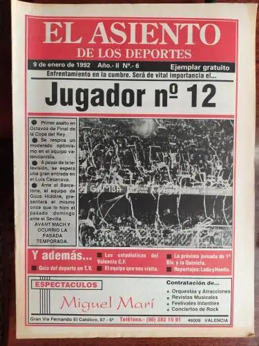 Валенсия-Барселона 09.01.1992