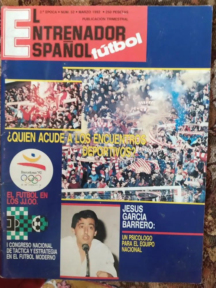 клубный журнал Эспаньола,многостраничное превью футбольного турнира Олимпиады