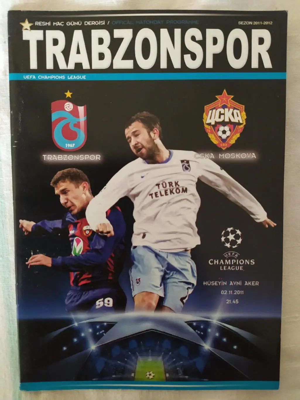 Трабзонспор- ЦСКА 02.11.2011 Лига чемпионов