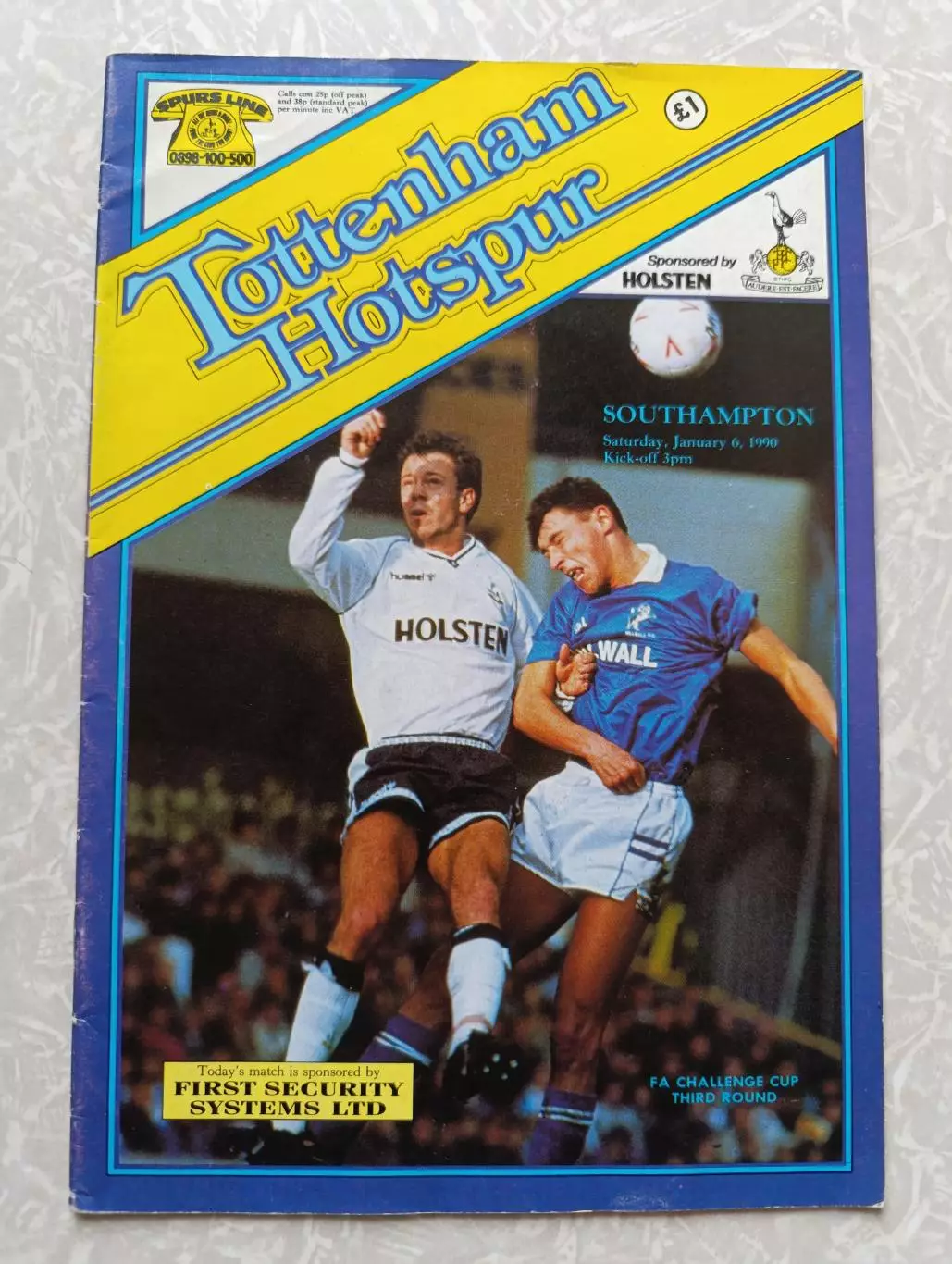 Тоттенхэм - Саутгемптон 06.01.1990