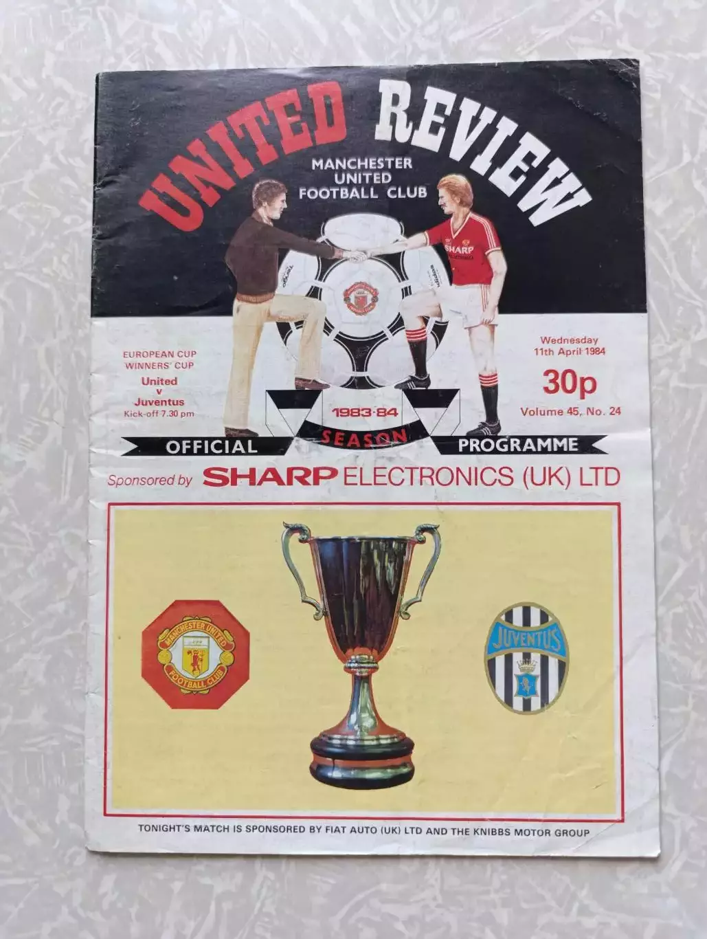 Манчестер Юнайтед -Ювентус 11.04.1984 кубок кубков