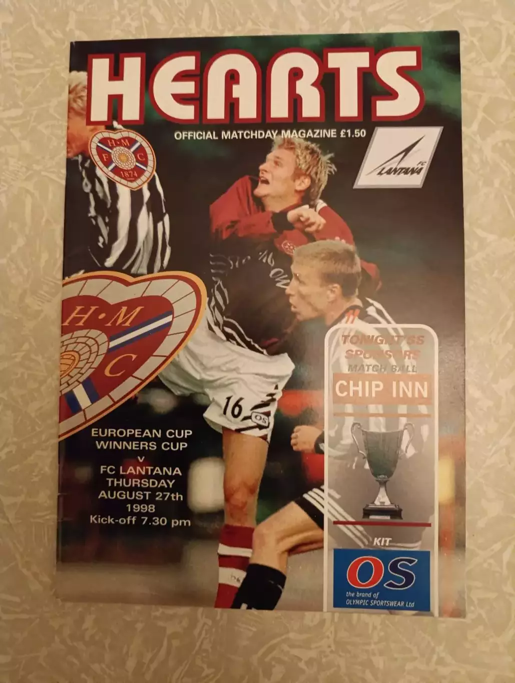 Хартс-Лантана 27.08.1998 кубок кубков