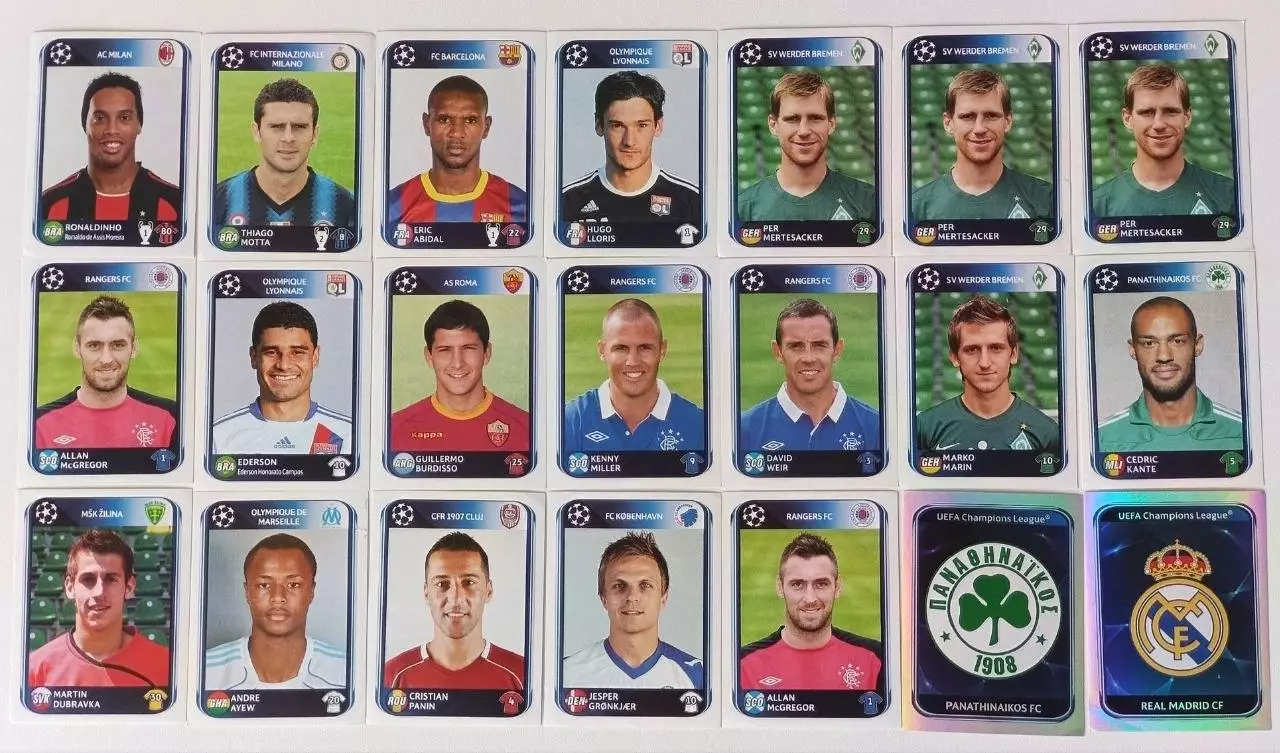 Наклейки • Panini • UEFA Champions League 2010/11
