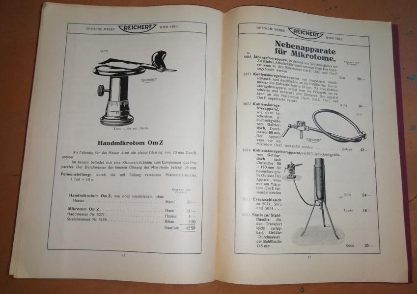 Reichert-Mikrotome (Микротомы). 2