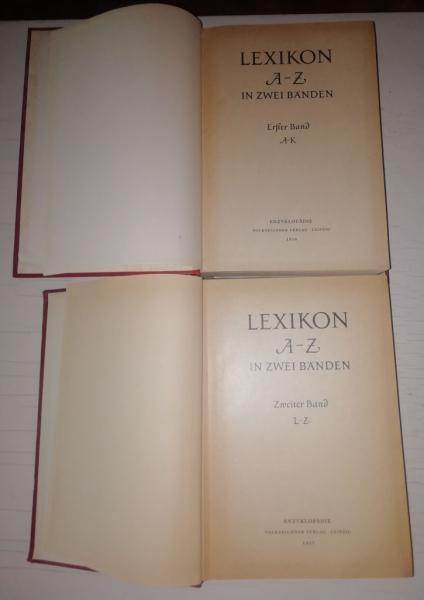 Lexikon A-Z in zwei Banden/Baenden (Немецкий энциклопедический словарь в двух томах). 2