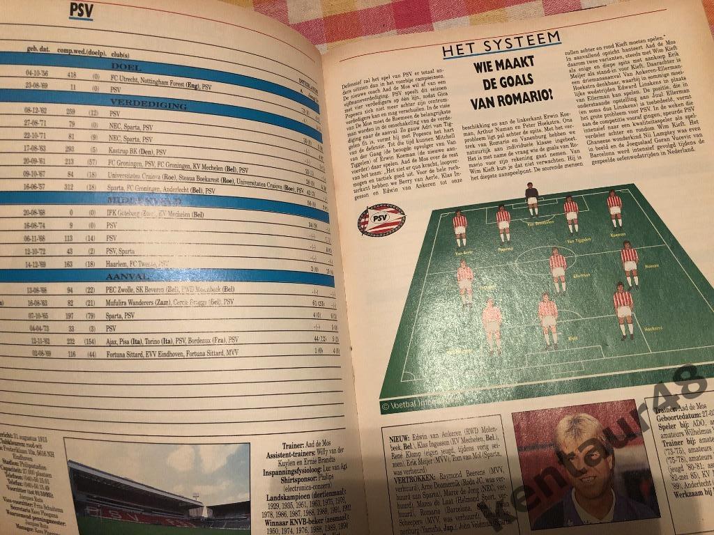 Журнал Voetbal international (Международный Футбол) 1993-1994 ежегодник 2