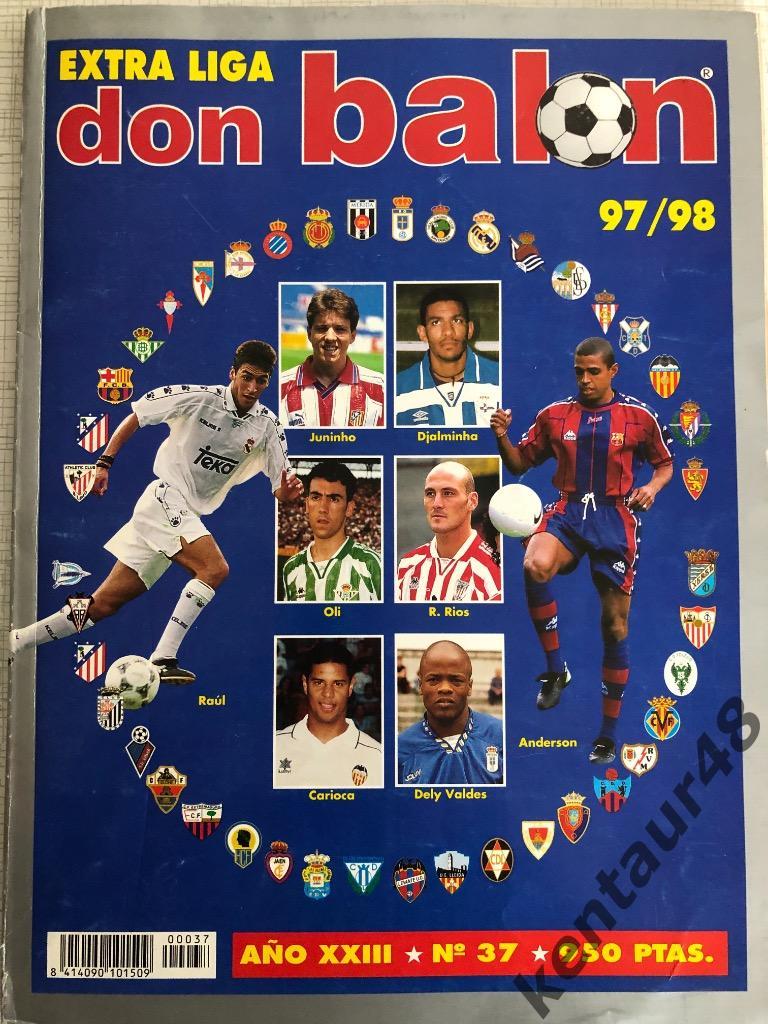 don Balon Представление участников первенства Испании 1997 - 1998год