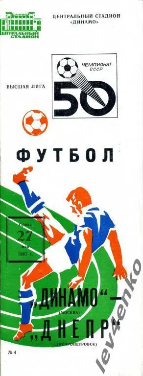 Динамо (Москва) - Днепр (Днепропетровск) 27.05.1987