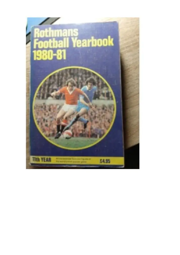 Football Yearbook 1980\81. 11th year