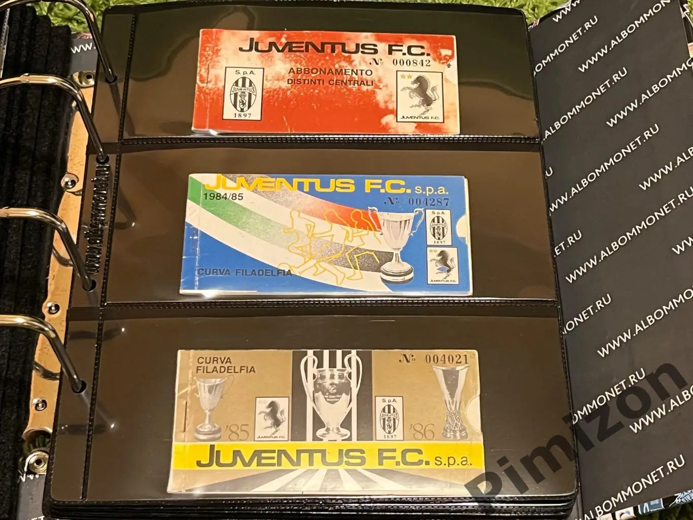 Абонементы Ювентус Juventus Fan 1974-2012 гг