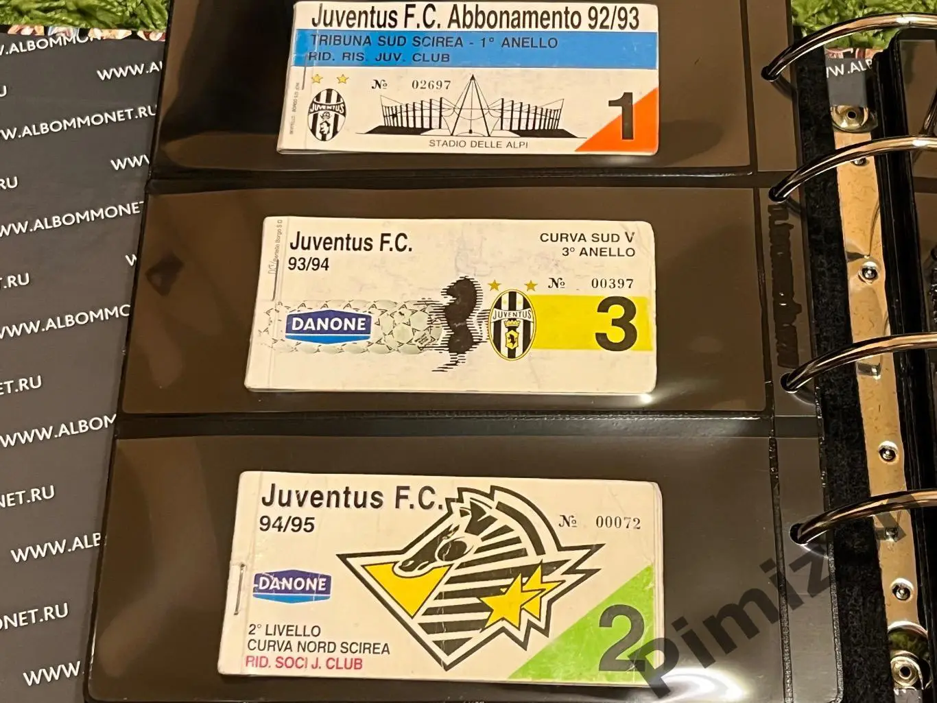 Абонементы Ювентус Juventus Fan 1974-2012 гг 3