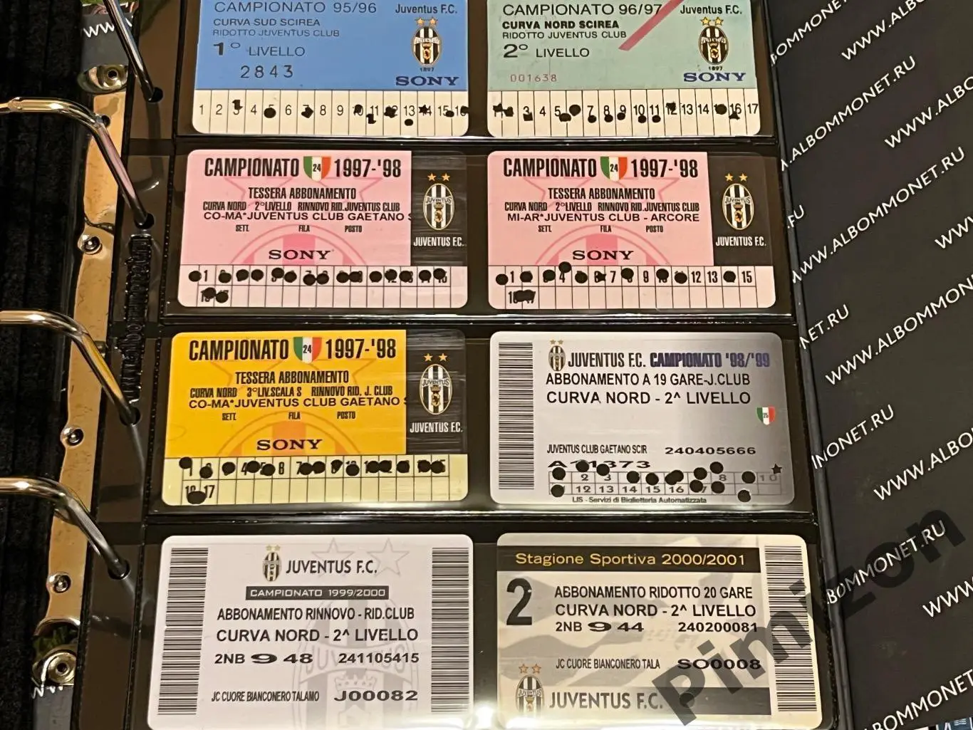 Абонементы Ювентус Juventus Fan 1974-2012 гг 4