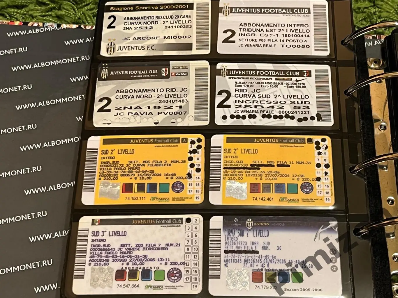 Абонементы Ювентус Juventus Fan 1974-2012 гг 5