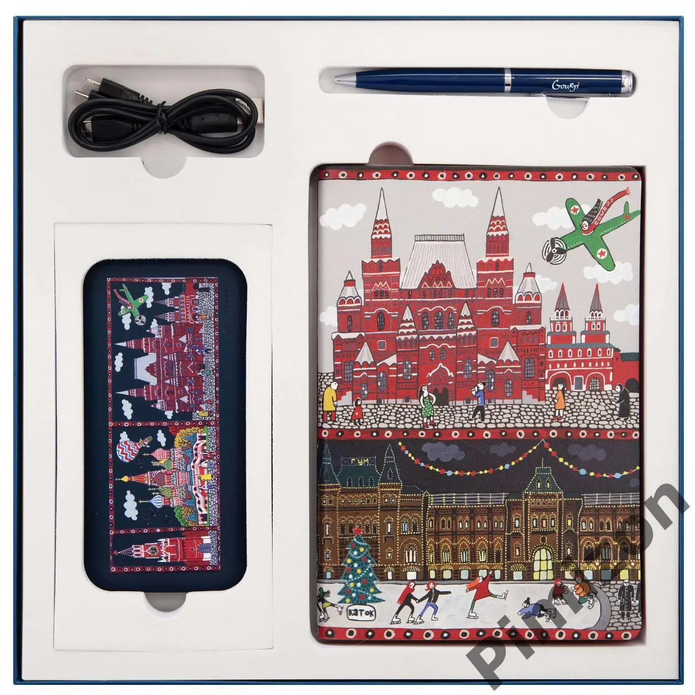 Gourji Красная площадь Power bank ежедневник ручка