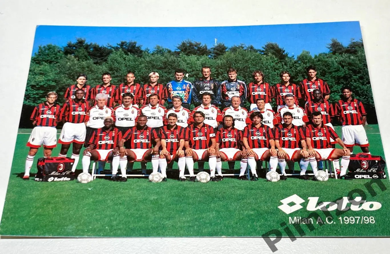 Карточка Милан Milan Италия 1997-1998 год