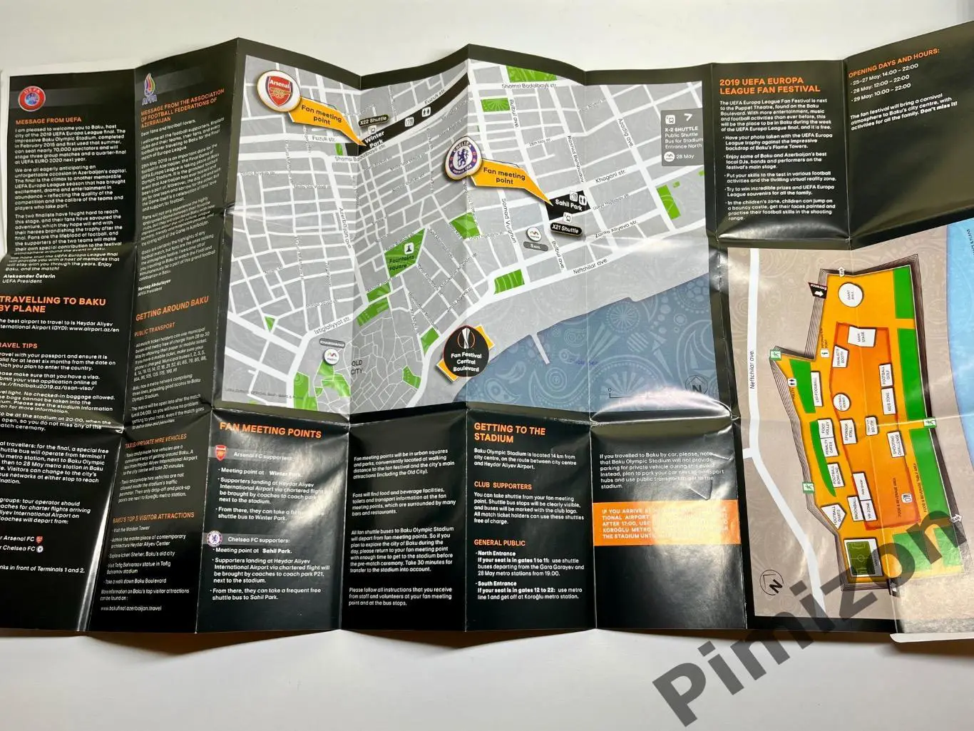 Брошюра болельщику Финал Лиги Европы 2019 год 2