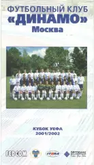 Динамо Москва в кубке УЕФА 2001/2002. Общая