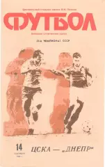 ЦСКА - Днепр Днепропетровск 14.09.1990