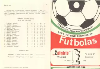 Жальгирис Вильнюс - Зенит Ленинград 24.06 1989