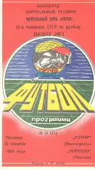 Ротор Волгоград - Торпедо Москва 22.09.1989