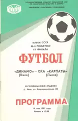Динамо Киев - СКА-Карпаты Львов14.05.1987. Кубок СССР.