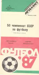Металлист Харьков - Днепр Днепропетровск 12.04.1987