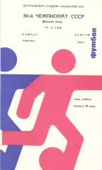 Кайрат Алма-Ата - Нефтчи Баку 02.05.1987.