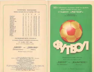 Днепр Днепропетровск - Жальгирис Вильнюс 08.11.1987.