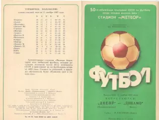 Днепр Днепропетровск - Динамо Минск 15.11.1987.