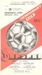 Арарат Ереван - Торпедо Москва 13.03.1987.