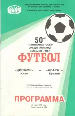 Динамо Киев - Арарат Ереван 22.03.1987