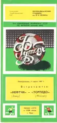 Нефтчи Баку - Торпедо Москва 09.03.1987