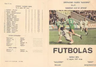 Жальгирис Вильнюс - Днепр Днепропетровск 21.03.1987