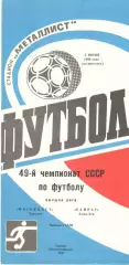 Металлист Харьков - Кайрат Алма-Ата 08.06.1986