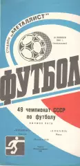 Металлист Харьков - Динамо Минск 10.11.1986