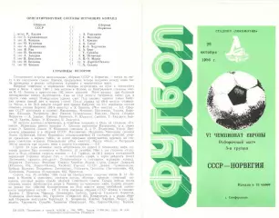 СССР - Норвегия 29.10.1986
