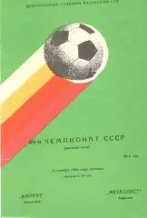 Кайрат Алма-Ата - Металлист Харьков 21.11.1986
