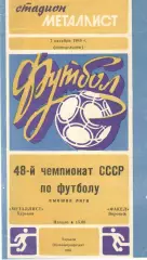 Металлист Харьков - Факел Воронеж 07.10.1985