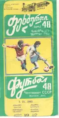 Торпедо Кутаиси - Факел Воронеж 08.04.1985