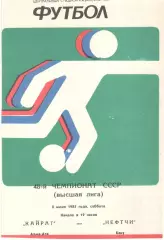 Кайрат Алма-Ата - Нефтчи Баку 08.06.1985