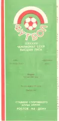СКА Ростов-на-Дону - Динамо Киев 14.05.1985